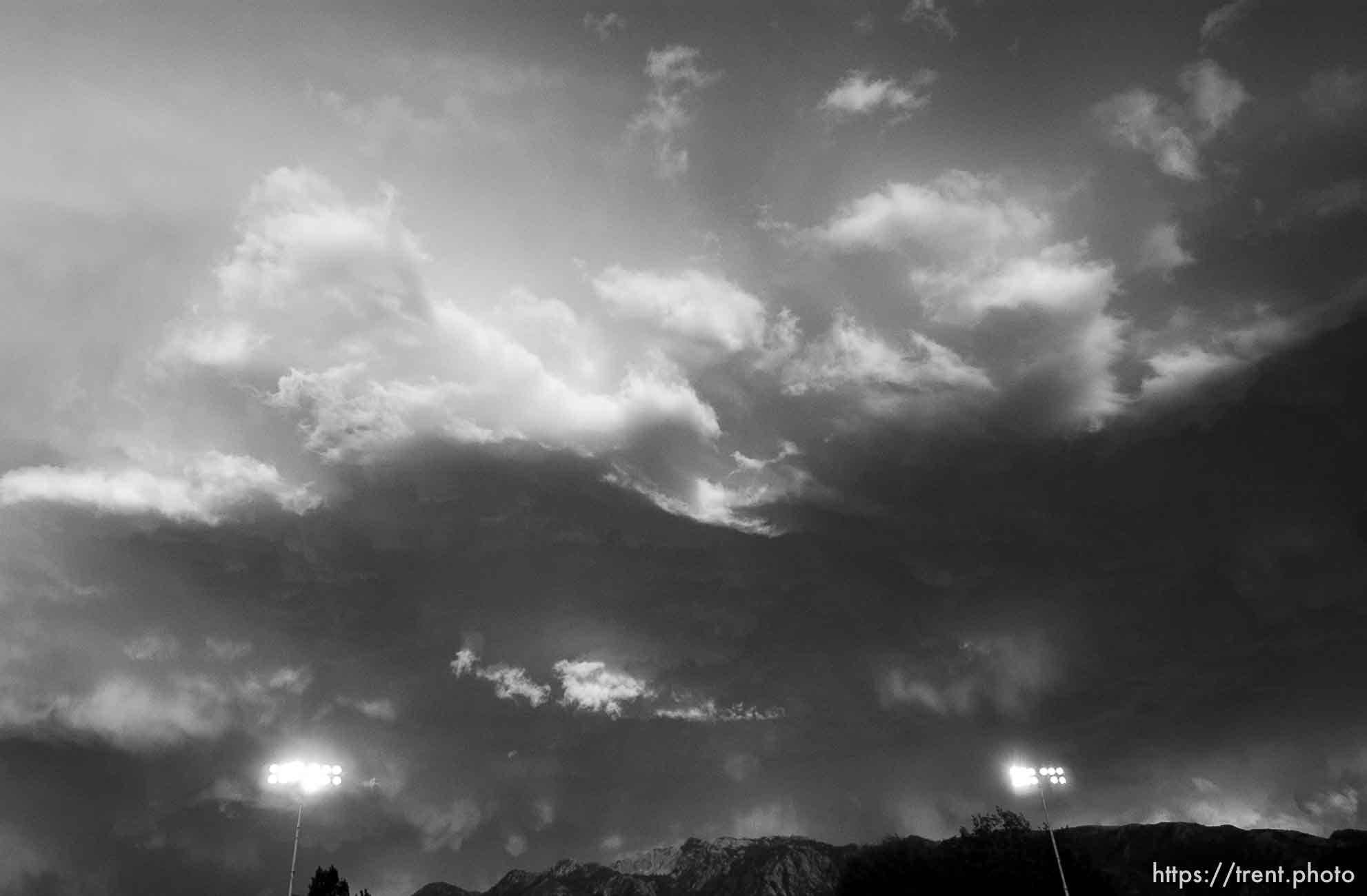 Sunset at Alta vs. Logan high school football.