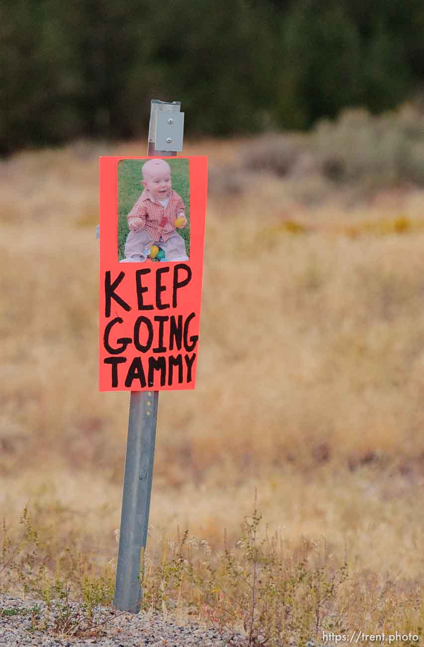 signs of support, St. George Marathon