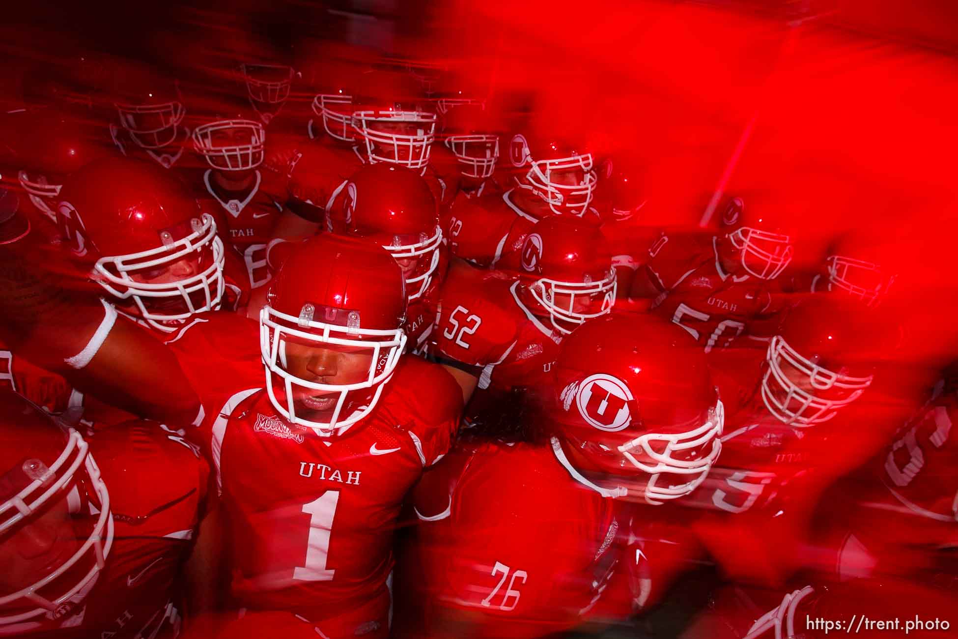 players pregame. Utah vs. San Diego State University college football.