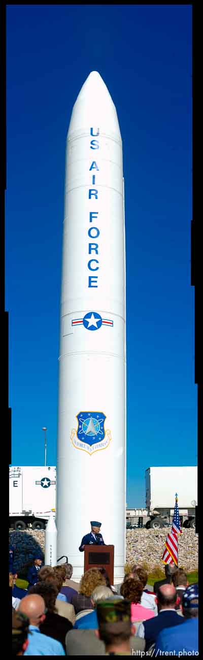 A ceremony was held at Hill Air Force Base Thursday afternoon to mark the progress of the deactivation of the Peacekeeper missile.