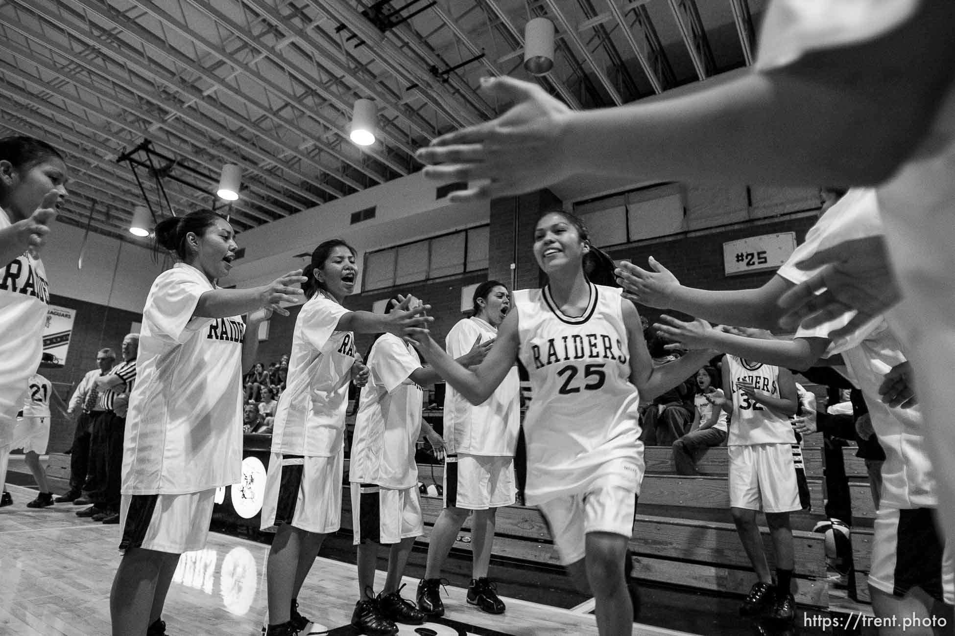 Whitehorse high school girls basketball vs. Grand.