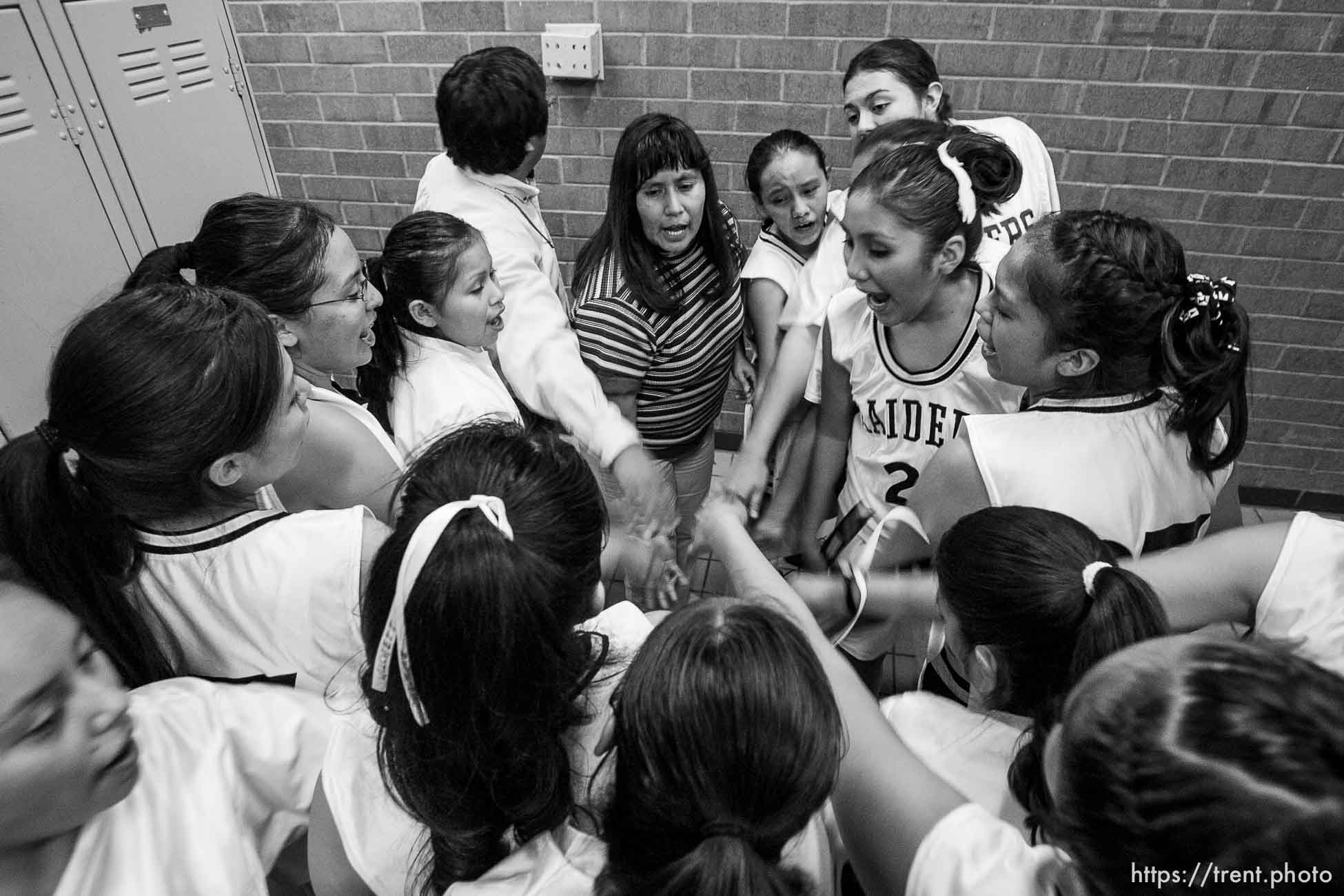 Whitehorse high school girls basketball vs. Grand.