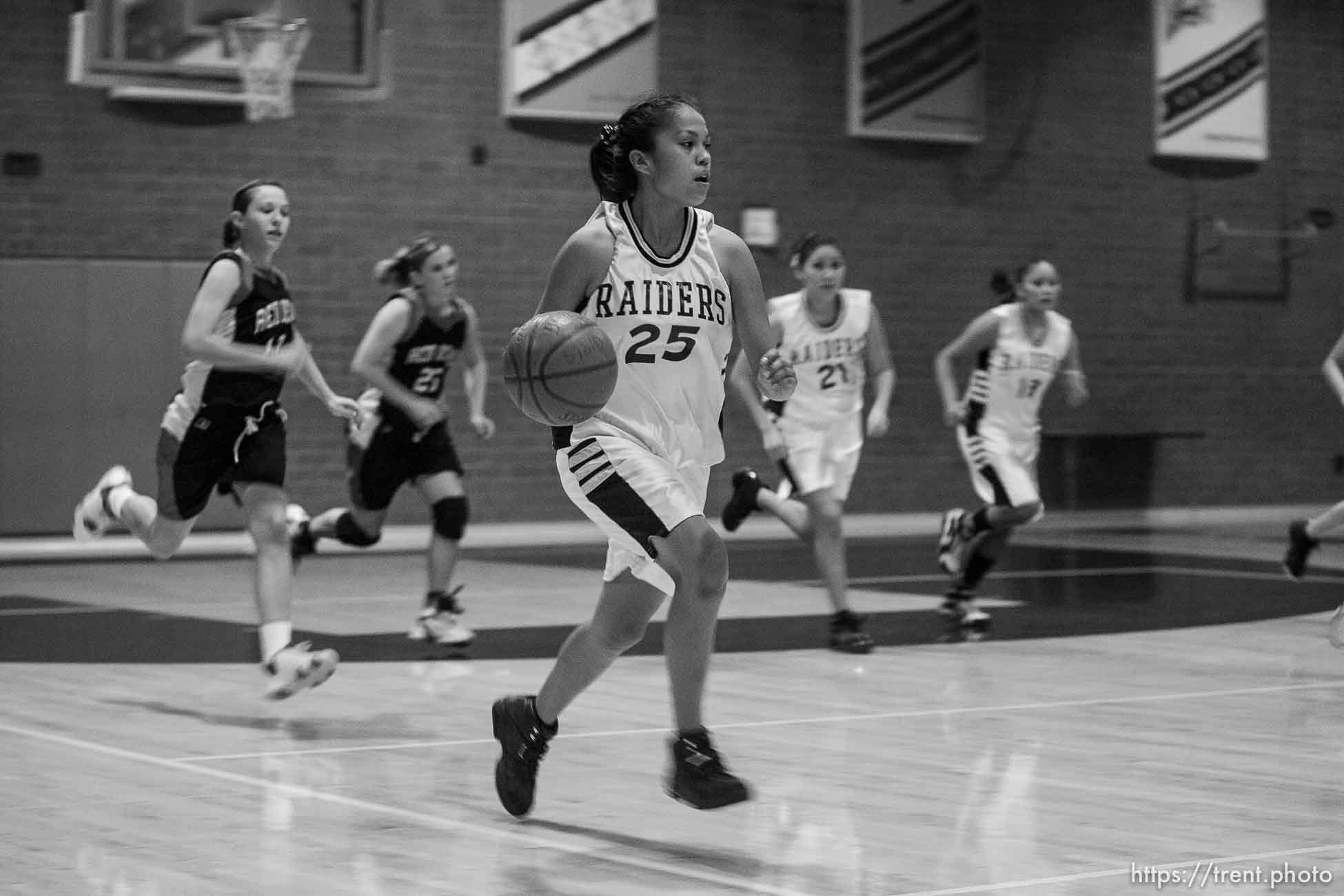 Whitehorse high school girls basketball vs. Grand.