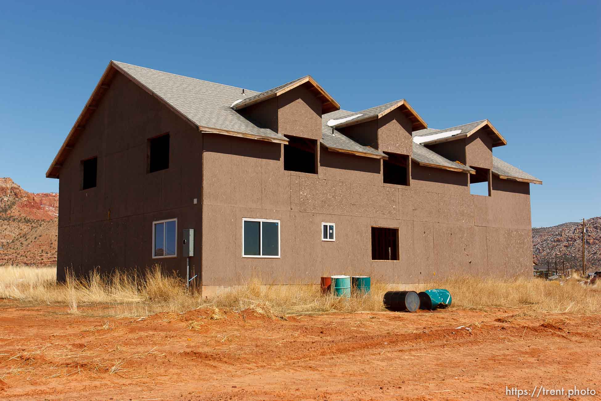 homes behind walls