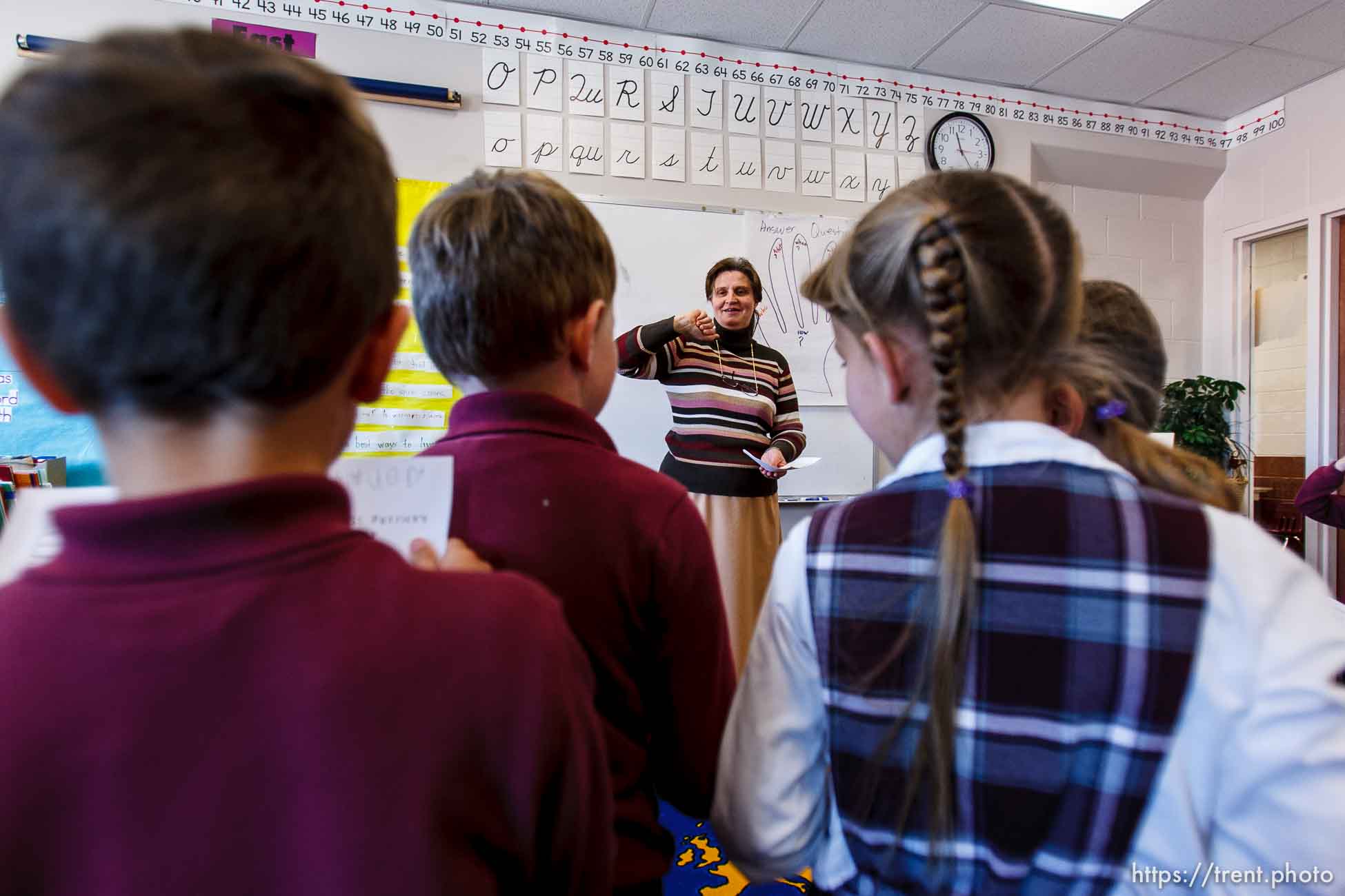 first graders singing, Masada Charter School