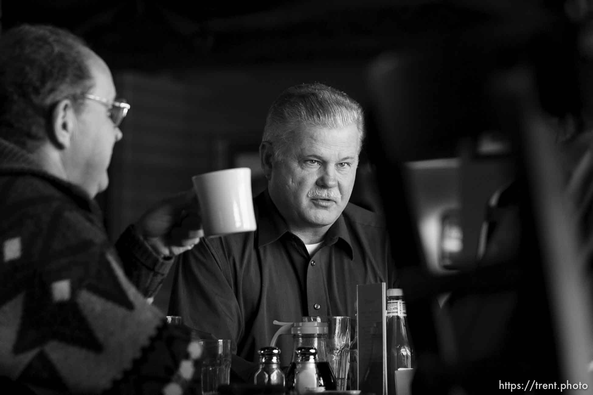 Jethro Barlow, Gary Engels, at breakfast