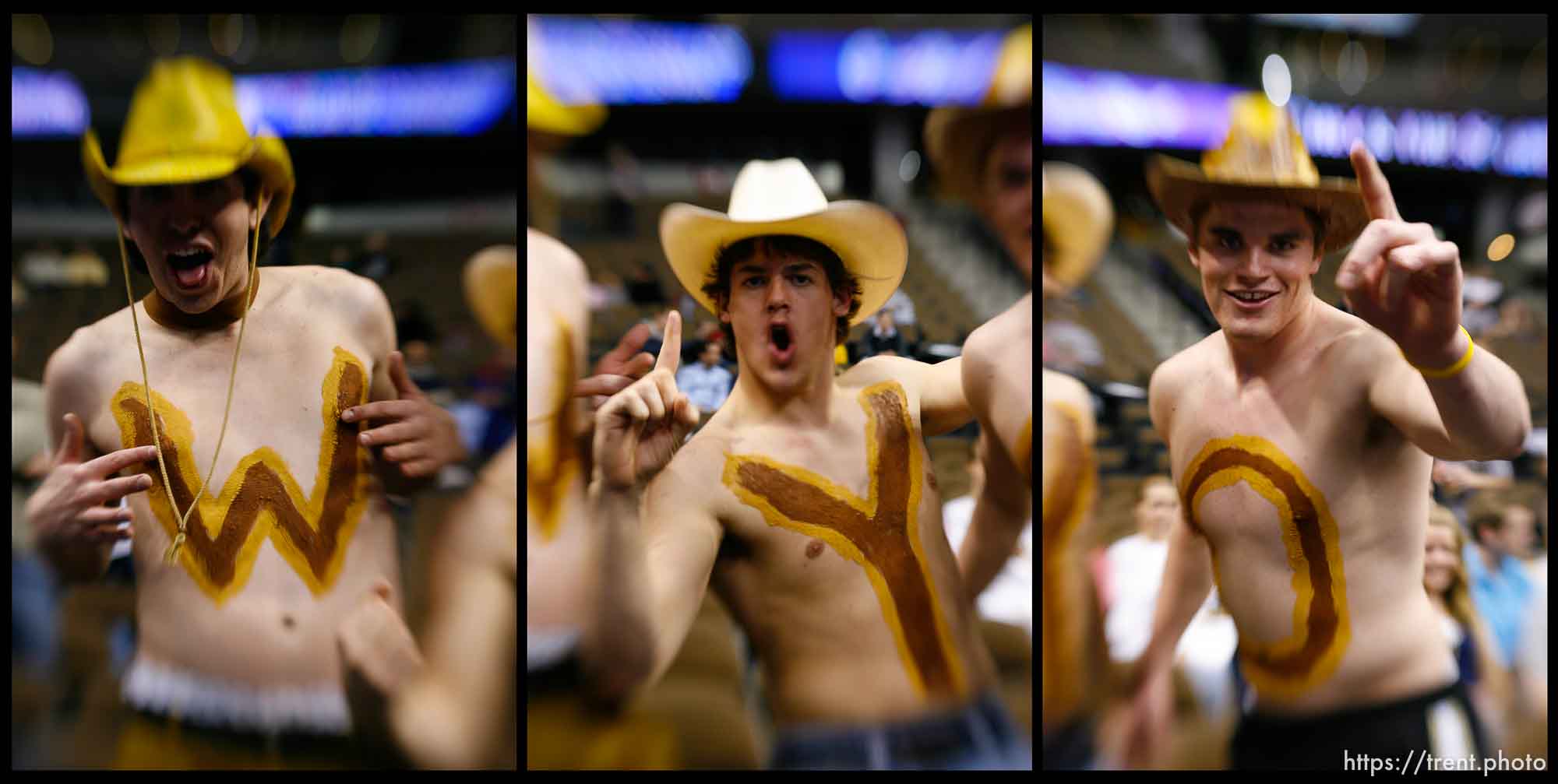 Wyoming fans, Mountain West Conference Basketball Tournament, Denver.