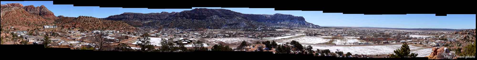 Panorama of Hildale and Colorado City. 20060314