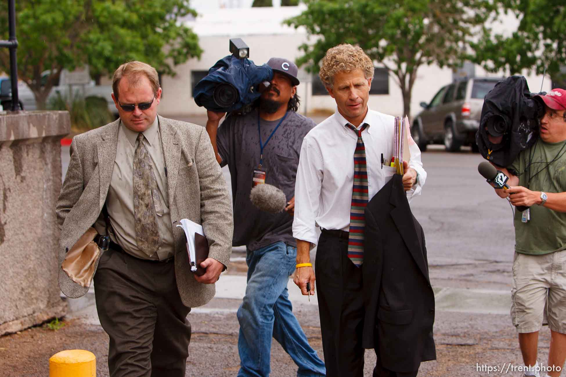 Colorado City, AZ resident Kelly Fischer leaves the Mohave County Superior Court after being convicted of two felony counts: sexual conduct with a minor and conspiracy to commit sexual conduct with a minor. The trial was being held at the Mohave County Superior Court in Kingman, Arizona. 7.07.2006