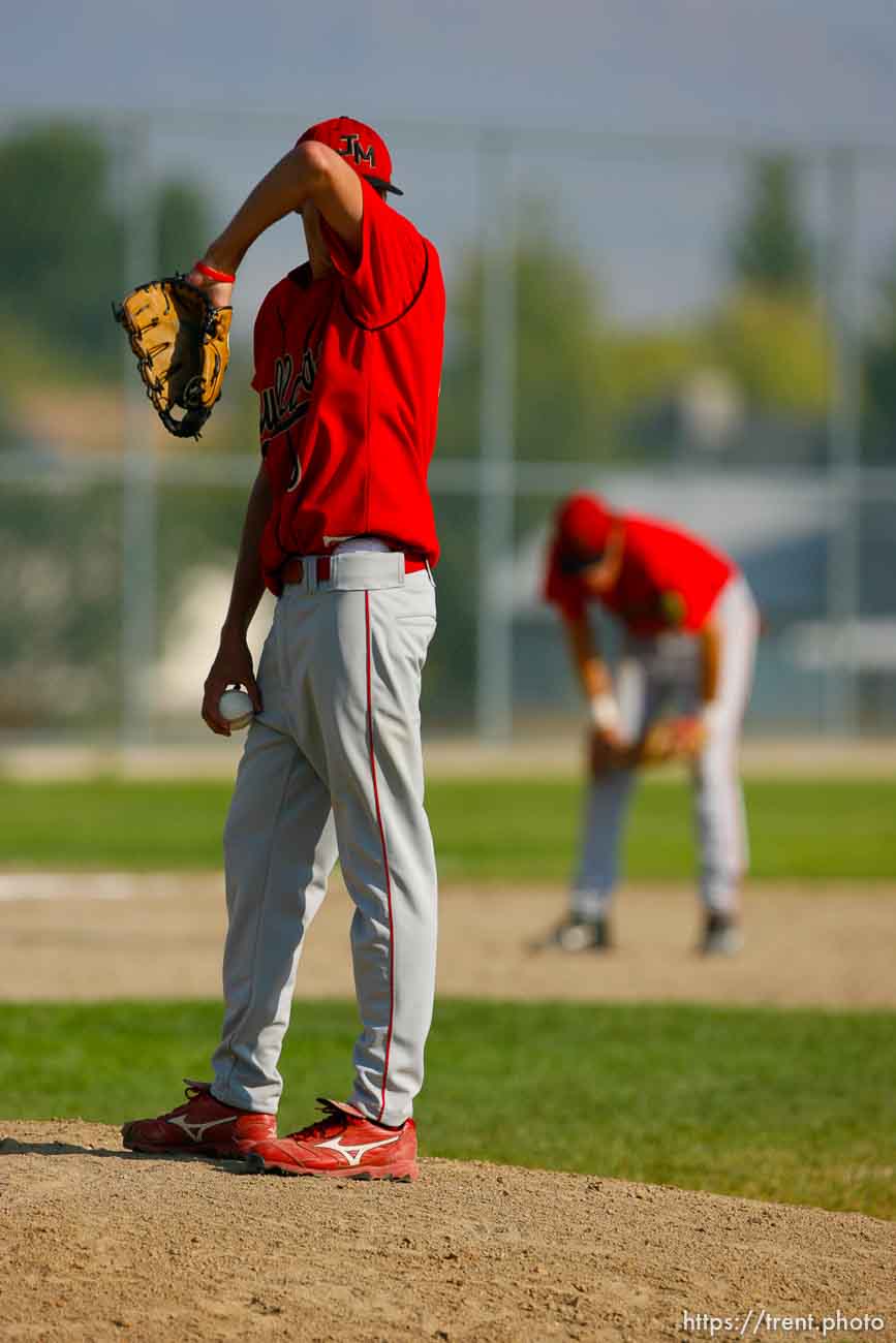 pitcher gives up 6 runs in an inning. Legion baseball, Judge vs. Tooele; 7.29.2006