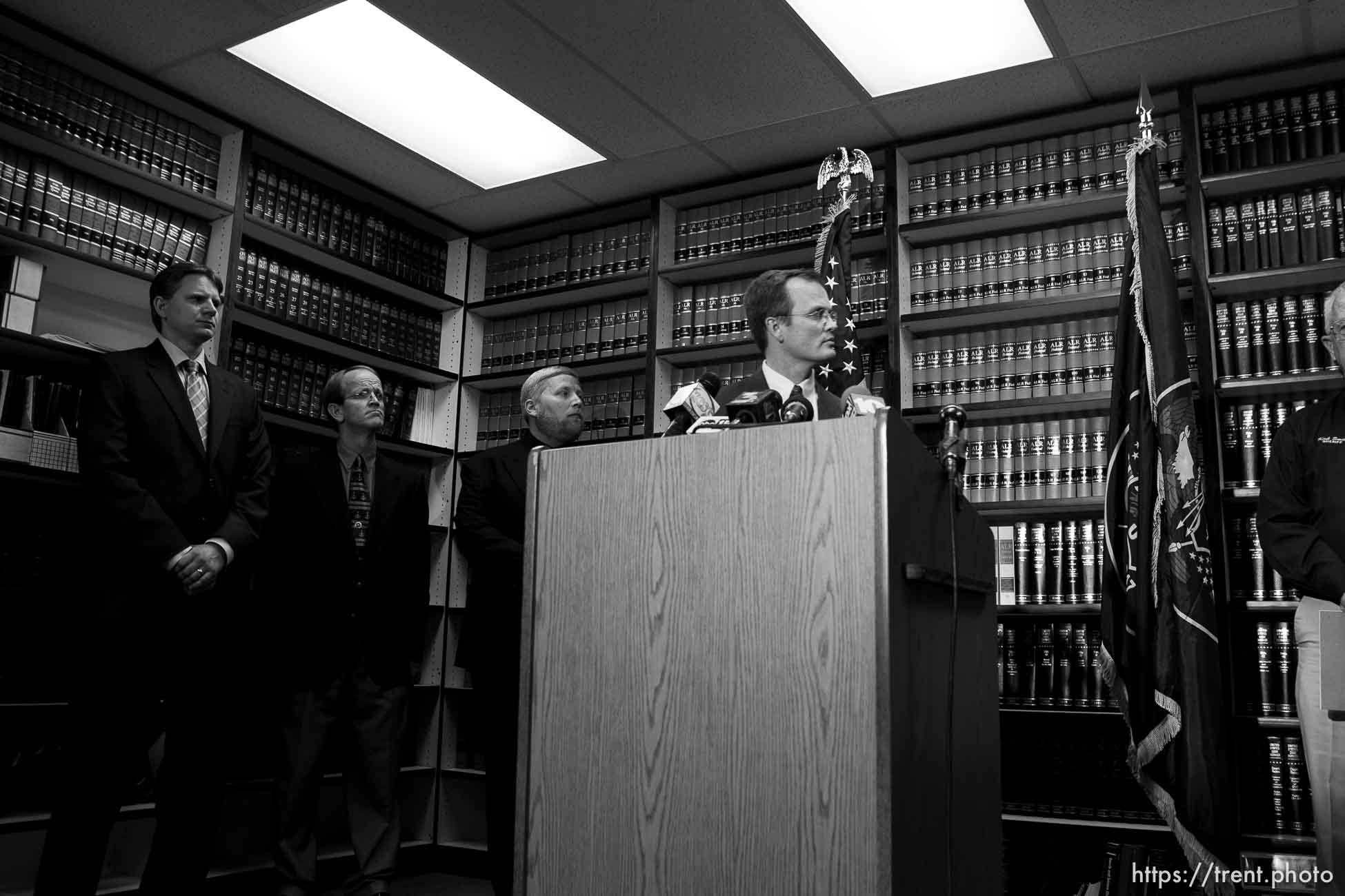 Washington County attorney Brock Belnap, warren jeffs press conference ; 8.31.2006