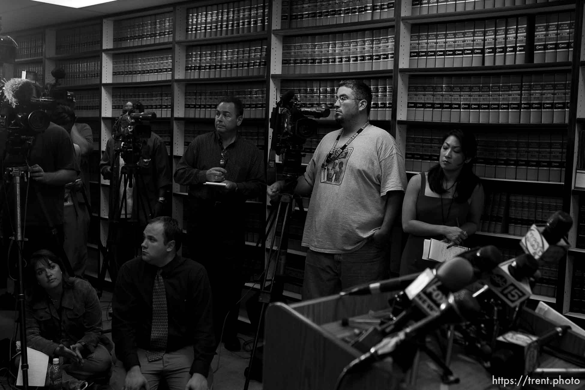 Washington County attorney Brock Belnap, warren jeffs press conference ; 8.31.2006