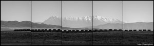 Train and Mount Timpanogos near Faust Utah