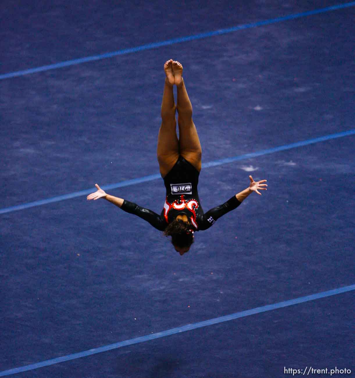 utah on floor. NCAA Women's Gymnastics Championships at the Huntsman Center