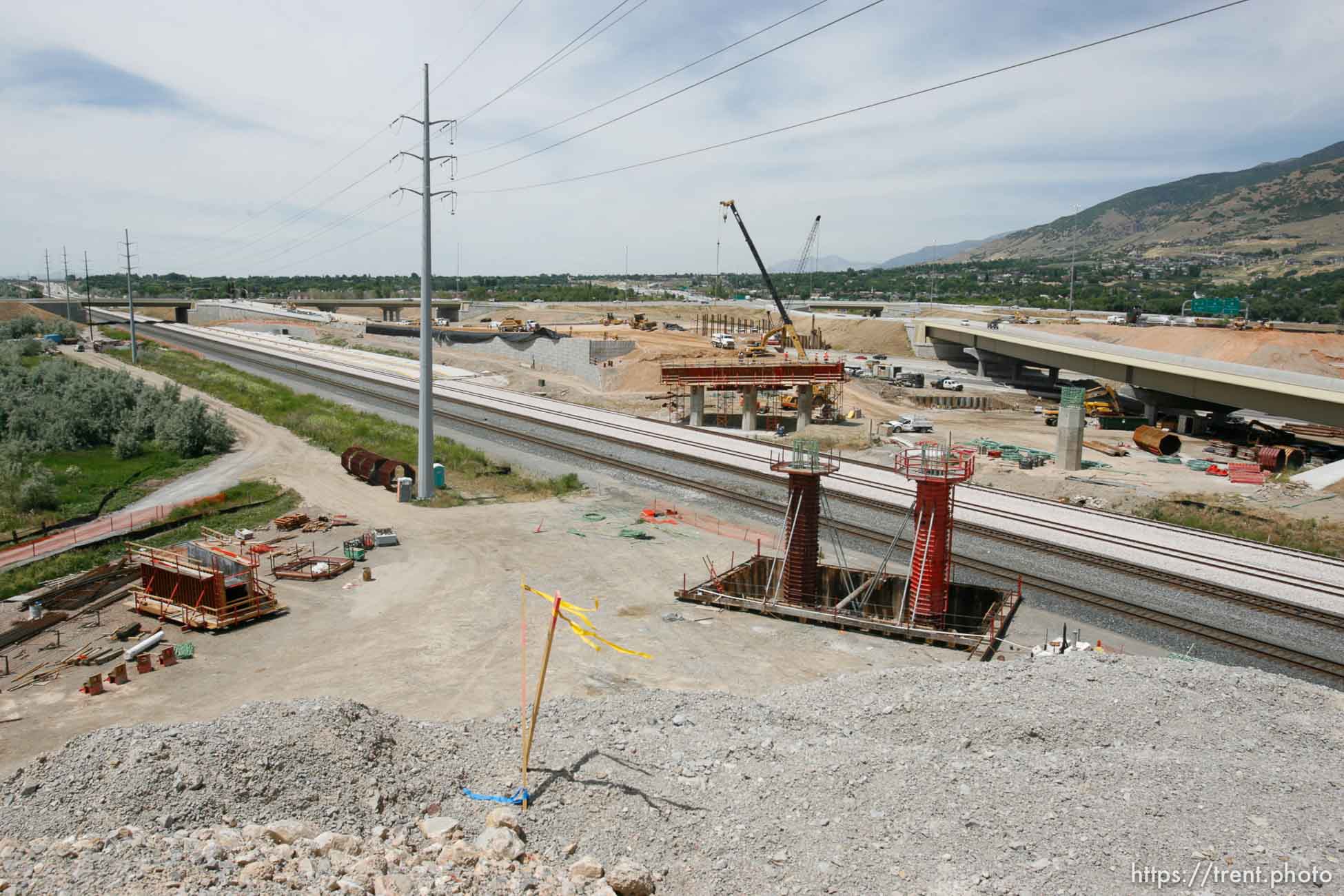 Farmington - The Legacy Parkway interchange under construction at I-15 and I-89.