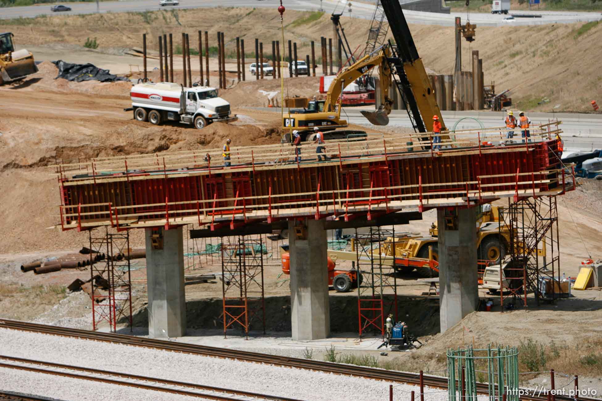 Farmington - The Legacy Parkway interchange under construction at I-15 and I-89.