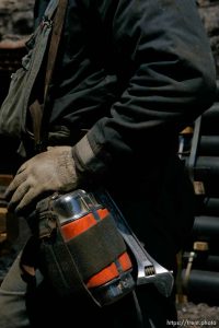 Huntington - Robert Murray, president and CEO of Ohio-based Murray Energy Corp, led reporters on a tour of the Crandall Canyon coal mine Wednesday, where six miners remained trapped. miner Paul Gilbert