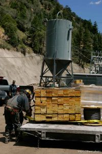 Huntington - Robert Murray, president and CEO of Ohio-based Murray Energy Corp, led reporters on a tour of the Crandall Canyon coal mine Wednesday, where six miners remained trapped.