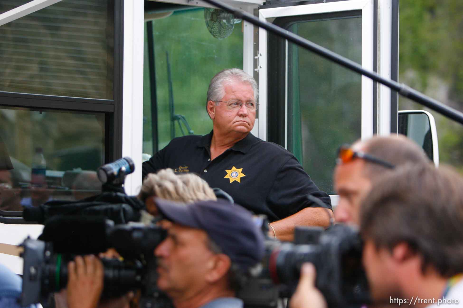 Huntington - Emery County Sheriff LaMar Guymon Thursday evening at the command post for the Crandall Canyon Mine disaster, where six coal miners remained trapped.