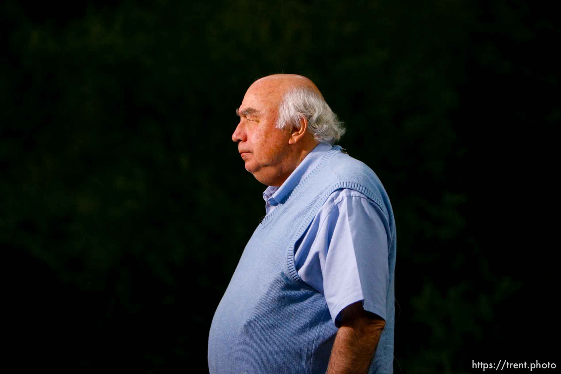 Huntington - Murray Energy Corporation President and CEO Robert Murray does an interview with CNN Thursday evening at the command post for the Crandall Canyon Mine disaster, where six miners remained trapped.