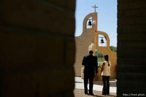 Huntington - a special Mass in Huntington at the San Rafael Mission for family members of the six trapped miners in the Crandall Canyon mine.