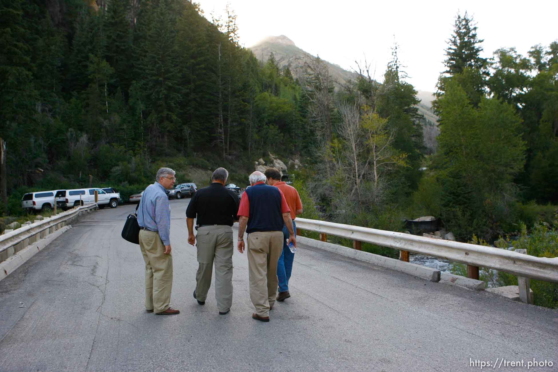 Huntington - Robert Murray, Murray Energy Corporation President and CEO, walks off after speaking to reporters Friday evening at the command post for the Crandall Canyon Mine rescue effort.