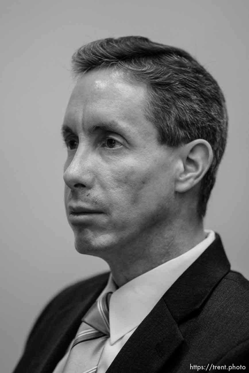 The Warren Jeffs' trial in St. George, Utah. Jeffs, head of the Fundamentalist Church of Jesus Christ of Latter Day Saints, is charged with two counts of rape as an accomplice for allegedly coercing the marriage and rape of a 14-year-old follower to her 19-year-old cousin in 2001.