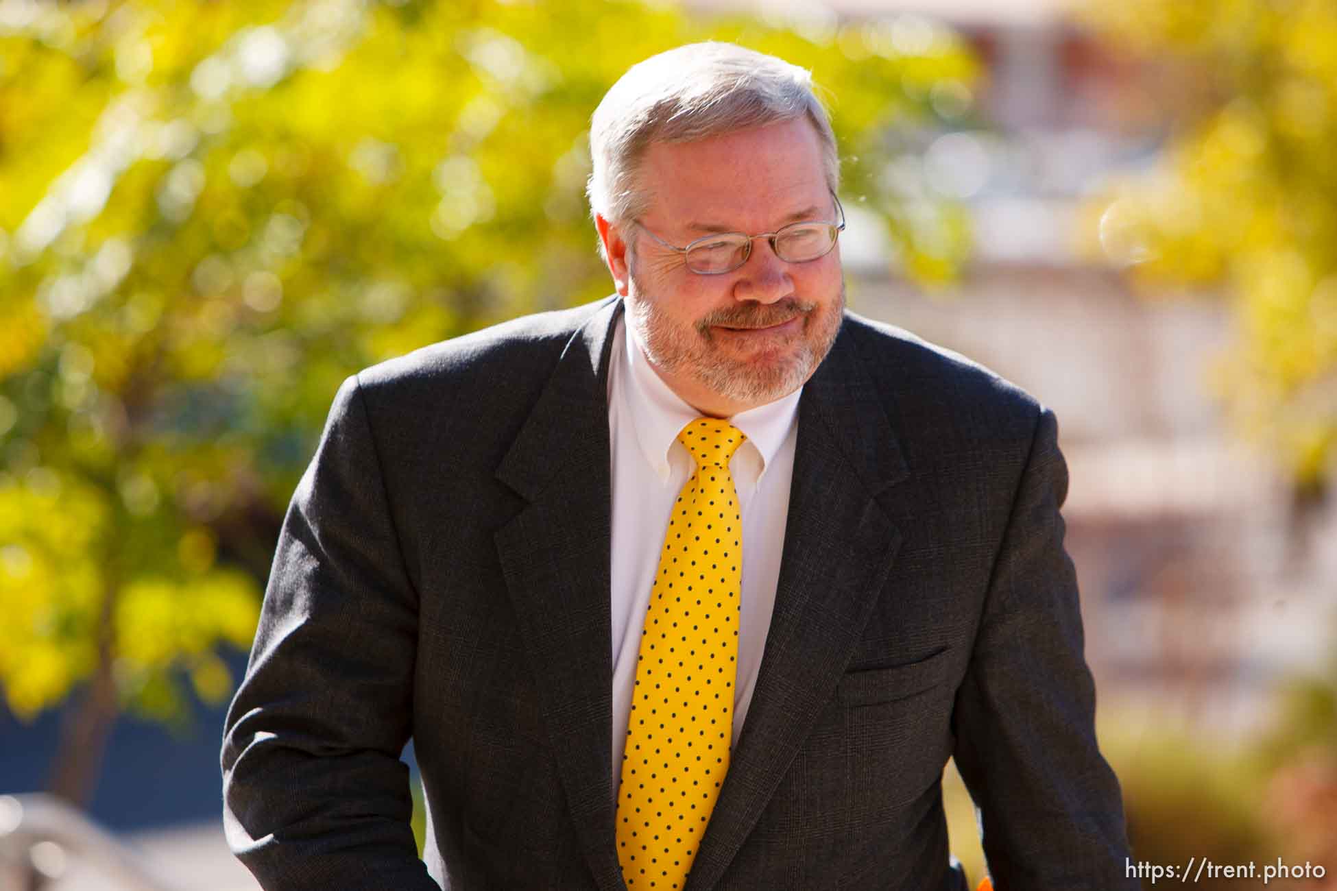 Attorney Roger Hoole. St. George - Polygamous sect leader Warren Jeffs was sentenced Tuesday, November 20, 2007 after being found guilty on two counts of rape as an accomplice, in St. George, Utah. Jeffs, head of the Fundamentalist Church of Jesus Christ of Latter Day Saints, was found guilty of two counts of rape as an accomplice for allegedly coercing the marriage and rape of a 14-year-old follower to her 19-year-old cousin in 2001.
; 11.20.2007