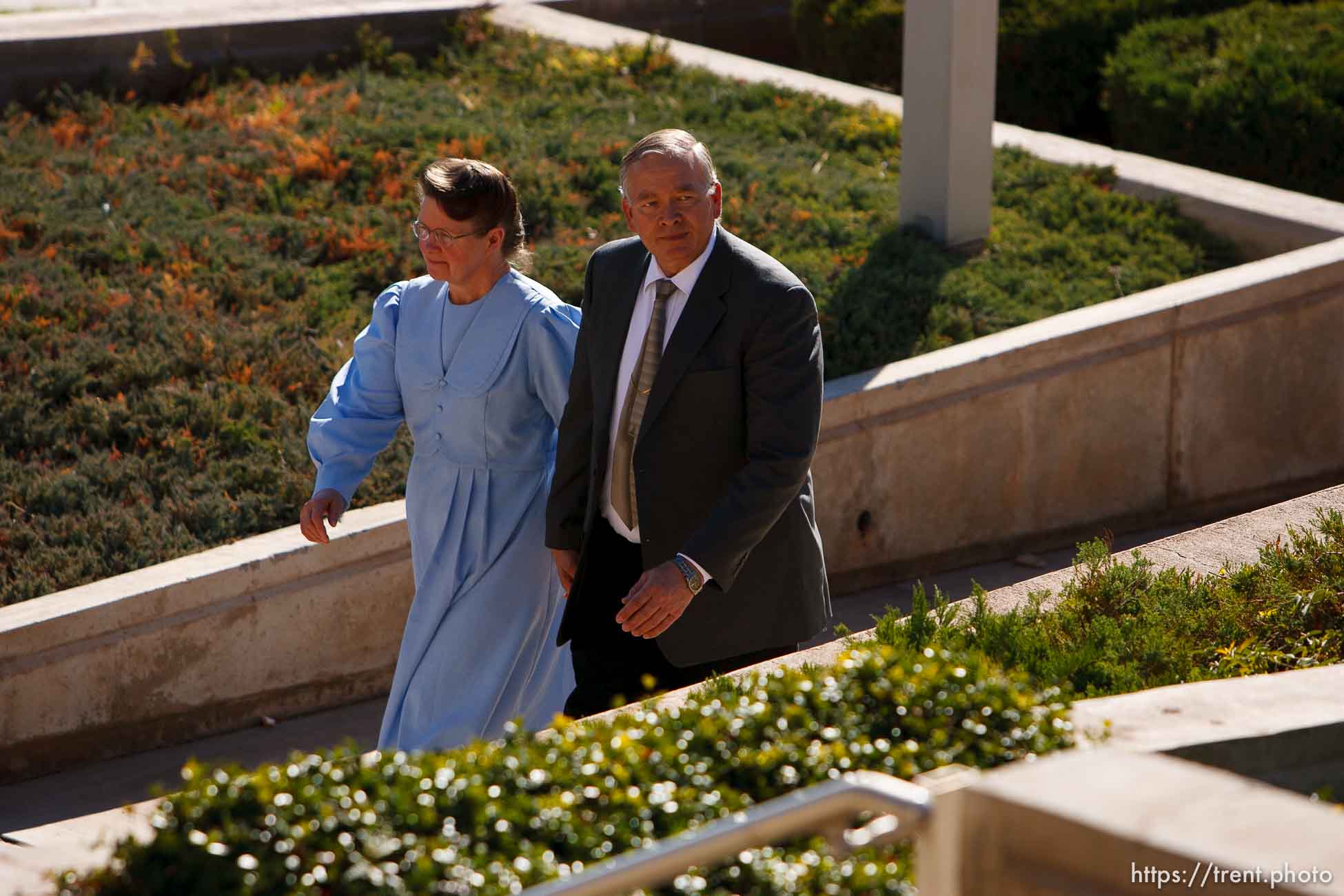 Lamar Johnson and unidentified woman. St. George - Polygamous sect leader Warren Jeffs was sentenced Tuesday, November 20, 2007 after being found guilty on two counts of rape as an accomplice, in St. George, Utah. Jeffs, head of the Fundamentalist Church of Jesus Christ of Latter Day Saints, was found guilty of two counts of rape as an accomplice for allegedly coercing the marriage and rape of a 14-year-old follower to her 19-year-old cousin in 2001.
; 11.20.2007