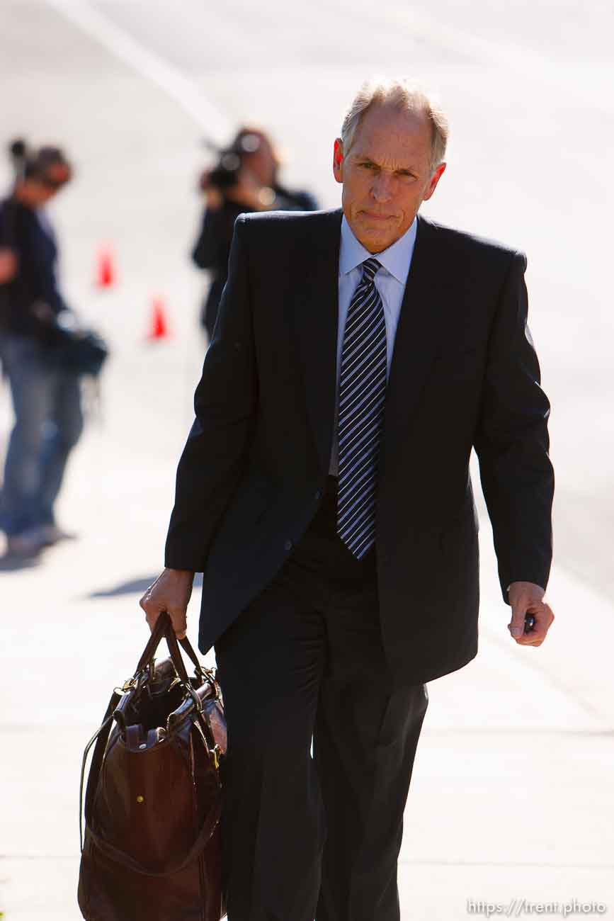 Warren Jeffs attorney Richard Wright. St. George - Polygamous sect leader Warren Jeffs was sentenced Tuesday, November 20, 2007 after being found guilty on two counts of rape as an accomplice, in St. George, Utah. Jeffs, head of the Fundamentalist Church of Jesus Christ of Latter Day Saints, was found guilty of two counts of rape as an accomplice for allegedly coercing the marriage and rape of a 14-year-old follower to her 19-year-old cousin in 2001.
; 11.20.2007