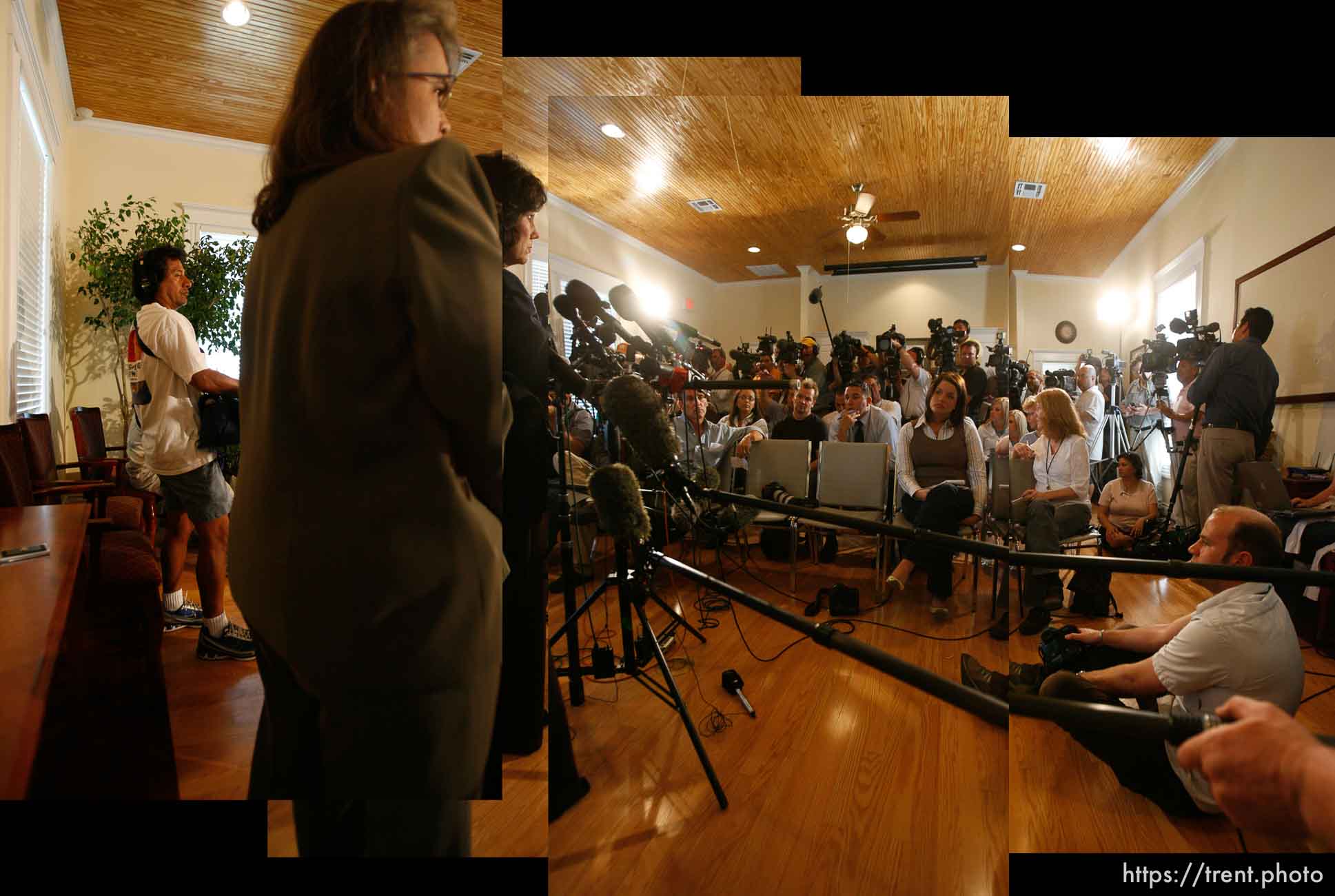 CPS and law enforcement Press conference at Fort Concho, regarding the raid on the FLDS Church's YFZ Ranch. Mike Terry, Marleigh Meisner, Tela Mange, Brooke Adams