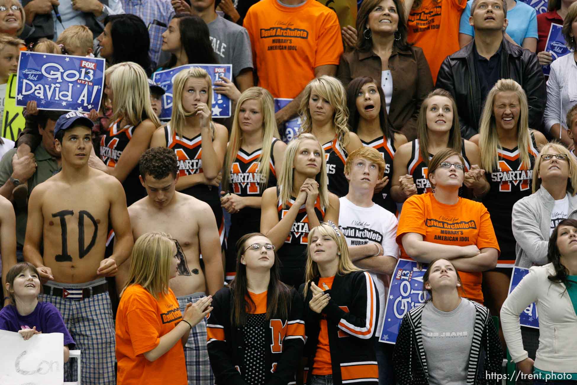 Salt Lake City - David Cook was announced the winner of the seventh season of American Idol is announced live in front of a frenzied crowd of David Archuletta fans Wednesday, May 21, 2008 at EnergySolutions Arena.
; 5.21.2008