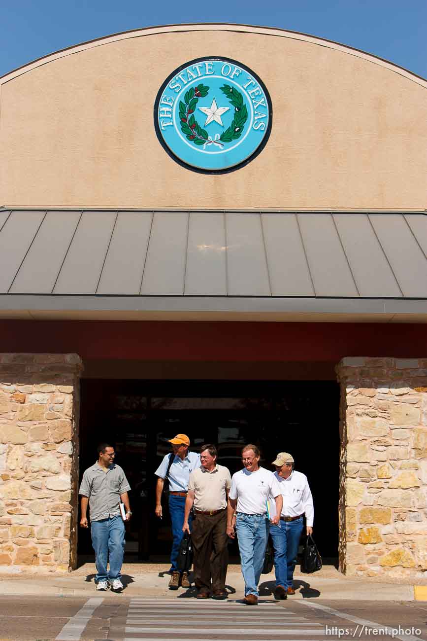 San Angelo - Attorneys gathered at the DFPS at the Ralph R. Chase building Sunday, June 1, 2008 to hammer out an agreement to return over 450 children that were taken from the YFZ ranch... Sunday June 1, 2008.