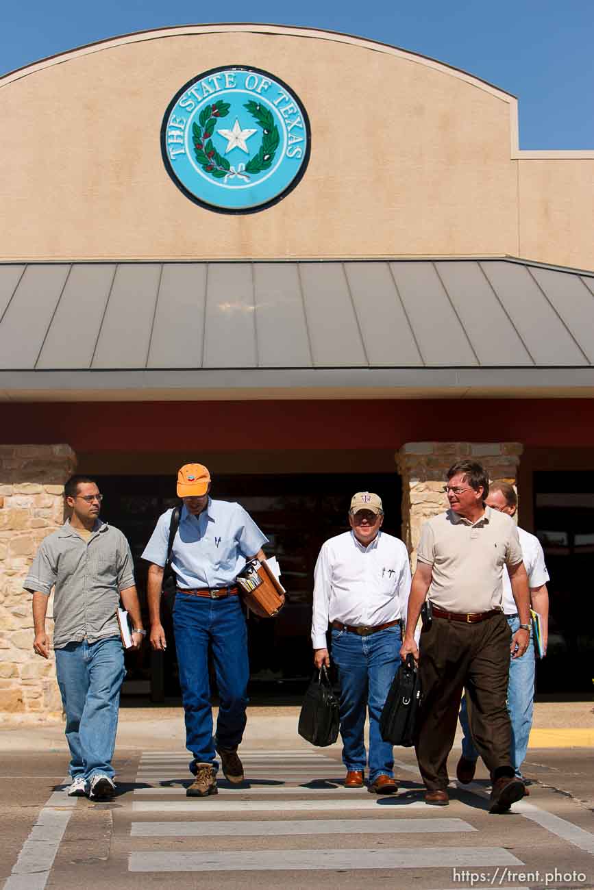 San Angelo - Attorneys gathered at the DFPS at the Ralph R. Chase building Sunday, June 1, 2008 to hammer out an agreement to return over 450 children that were taken from the YFZ ranch... Sunday June 1, 2008.