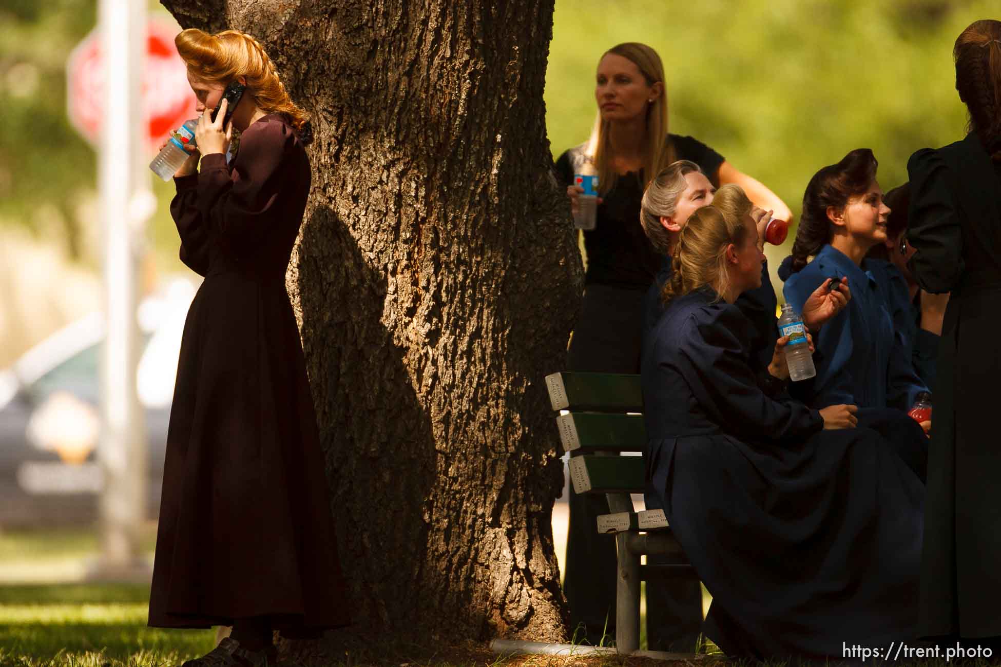 Eldorado - at the Schleicher County Courthouse Tuesday, July 22, 2008, where a grand jury met to hear evidence of possible crimes involving FLDS church members from the YFZ ranch.