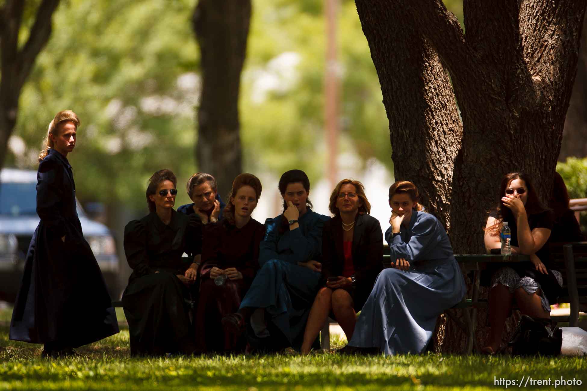 Eldorado - at the Schleicher County Courthouse Tuesday, July 22, 2008, where a grand jury met to hear evidence of possible crimes involving FLDS church members from the YFZ ranch.  andrea sloan