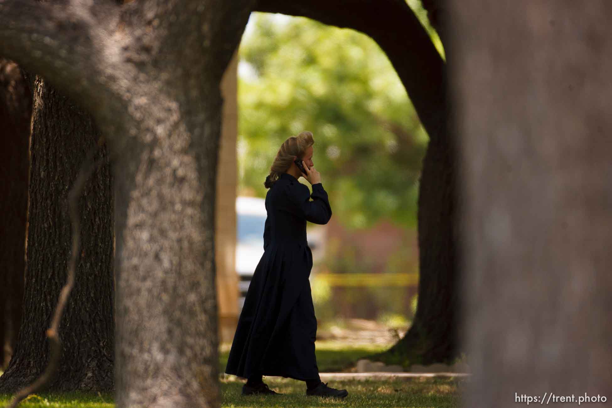 Eldorado - at the Schleicher County Courthouse Tuesday, July 22, 2008, where a grand jury met to hear evidence of possible crimes involving FLDS church members from the YFZ ranch.