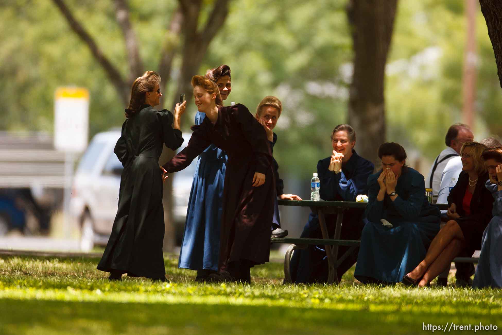 Eldorado - at the Schleicher County Courthouse Tuesday, July 22, 2008, where a grand jury met to hear evidence of possible crimes involving FLDS church members from the YFZ ranch.