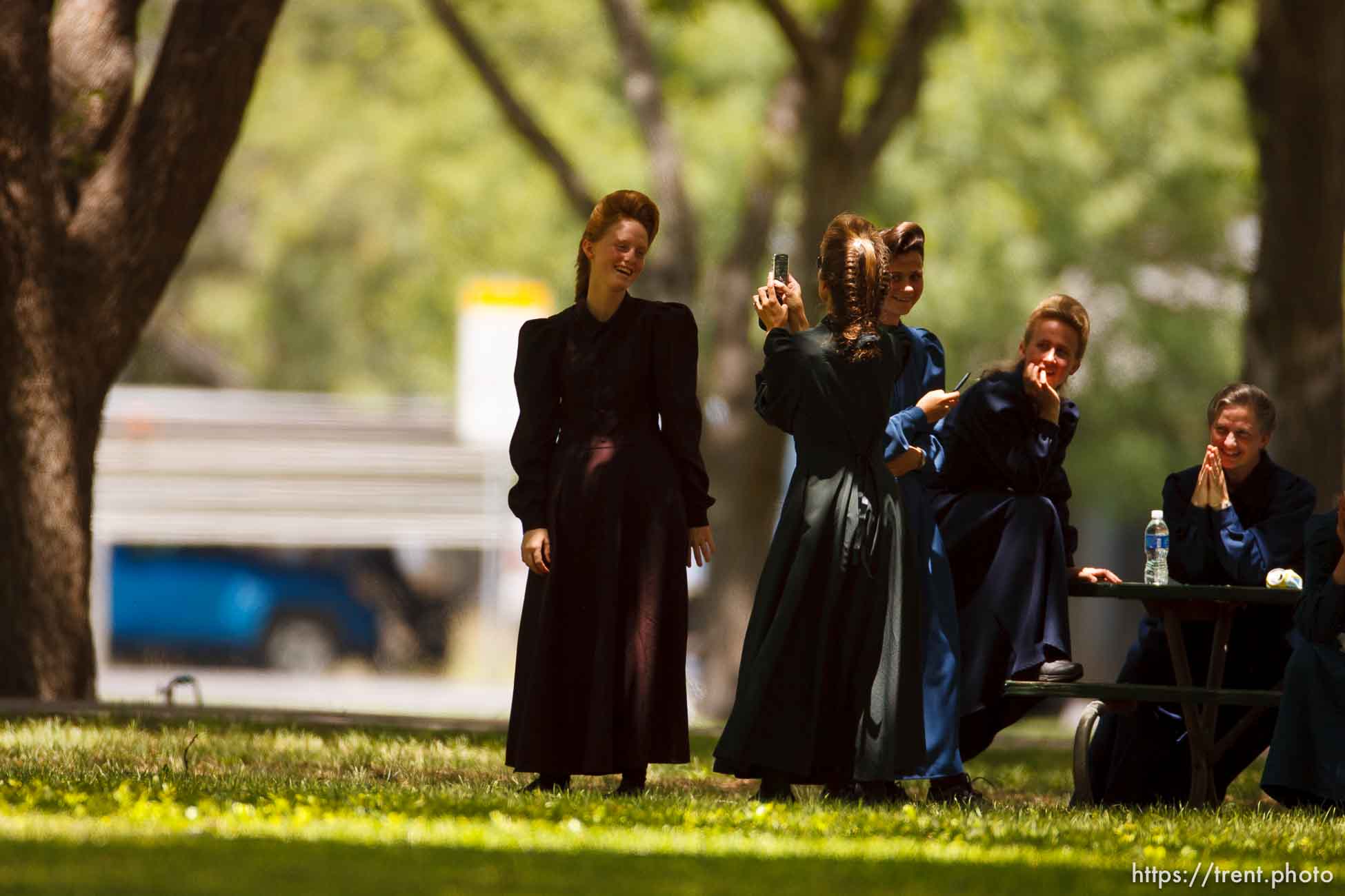 Eldorado - at the Schleicher County Courthouse Tuesday, July 22, 2008, where a grand jury met to hear evidence of possible crimes involving FLDS church members from the YFZ ranch.