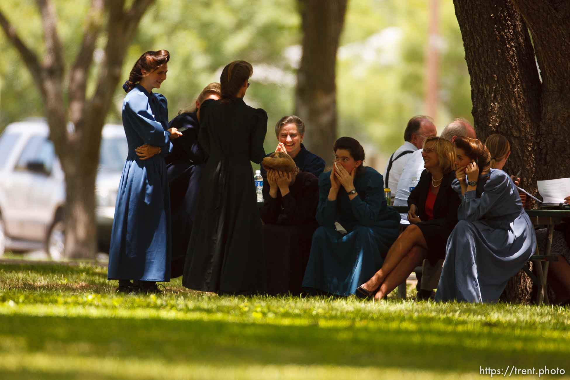 Eldorado - at the Schleicher County Courthouse Tuesday, July 22, 2008, where a grand jury met to hear evidence of possible crimes involving FLDS church members from the YFZ ranch.  andrea sloan