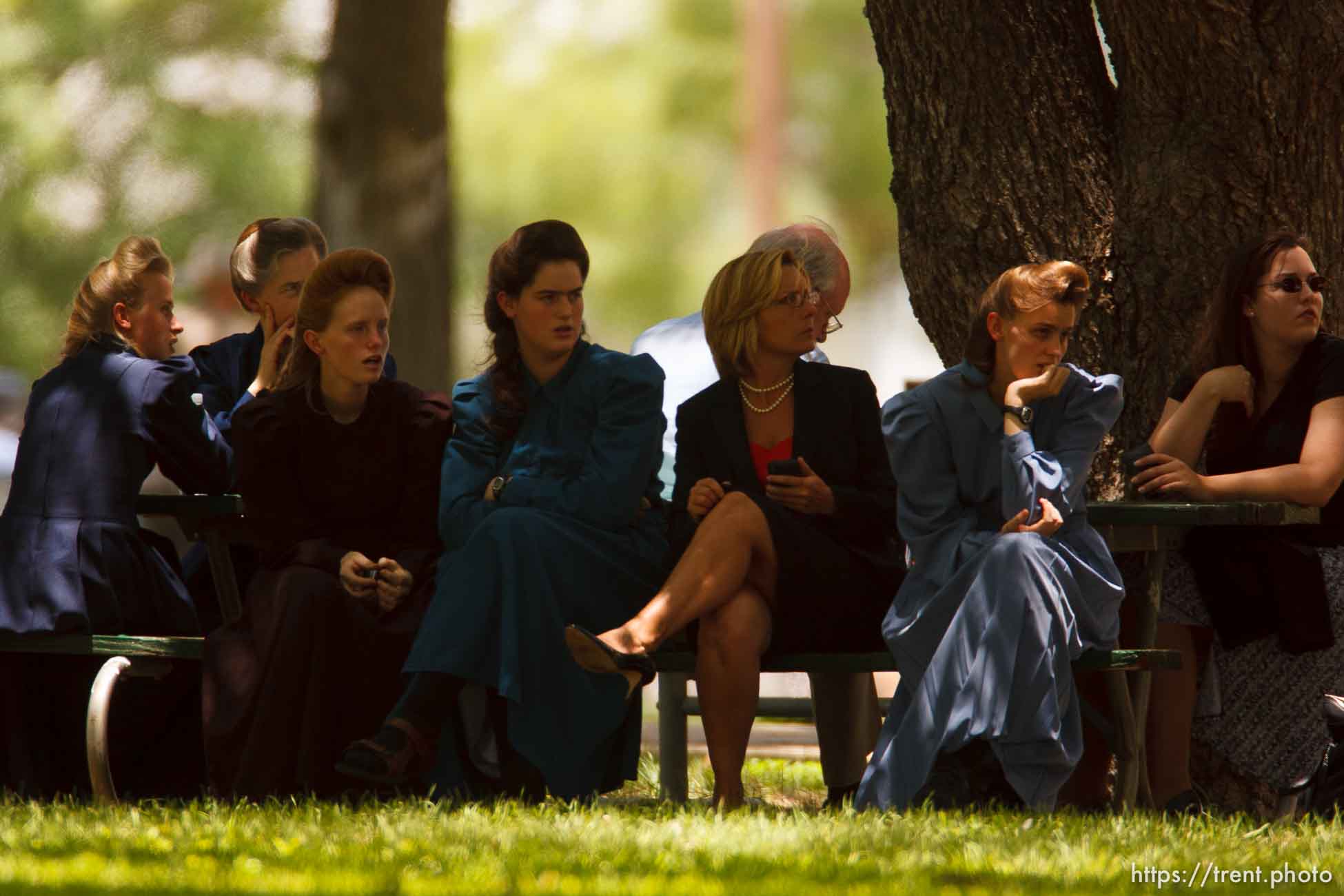 Eldorado - at the Schleicher County Courthouse Tuesday, July 22, 2008, where a grand jury met to hear evidence of possible crimes involving FLDS church members from the YFZ ranch.  andrea sloan