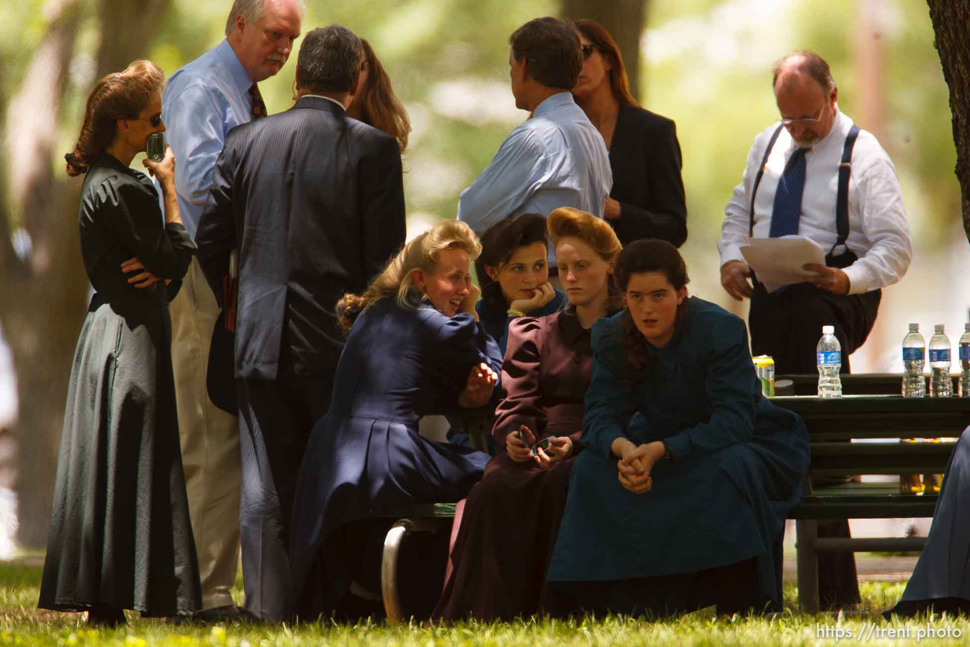 Eldorado - at the Schleicher County Courthouse Tuesday, July 22, 2008, where a grand jury met to hear evidence of possible crimes involving FLDS church members from the YFZ ranch.