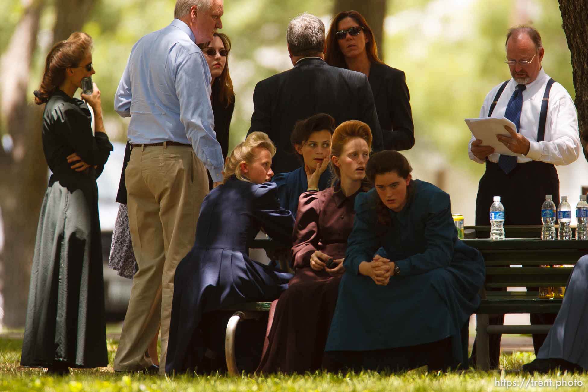 Eldorado - at the Schleicher County Courthouse Tuesday, July 22, 2008, where a grand jury met to hear evidence of possible crimes involving FLDS church members from the YFZ ranch.