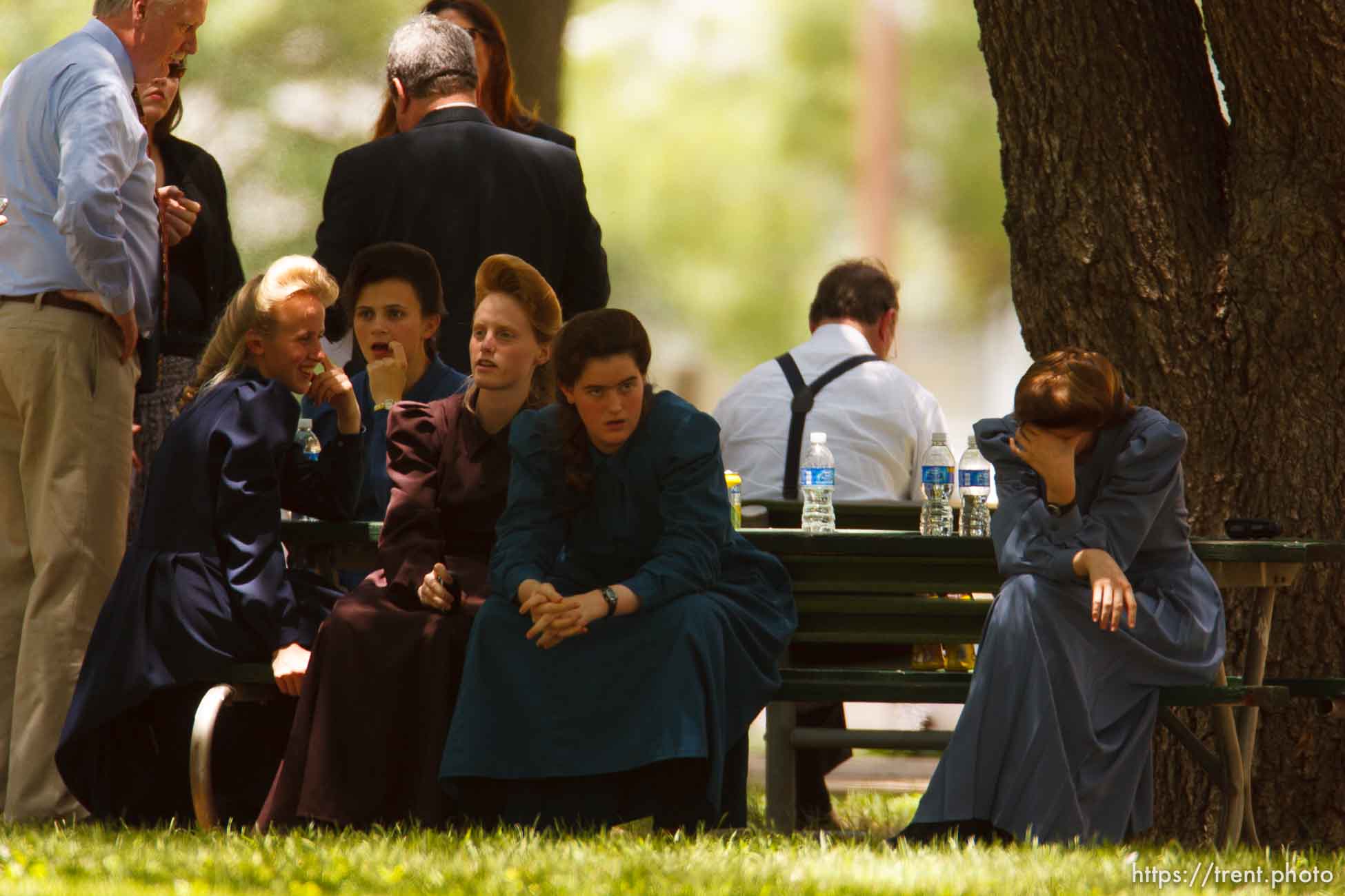 Eldorado - at the Schleicher County Courthouse Tuesday, July 22, 2008, where a grand jury met to hear evidence of possible crimes involving FLDS church members from the YFZ ranch.