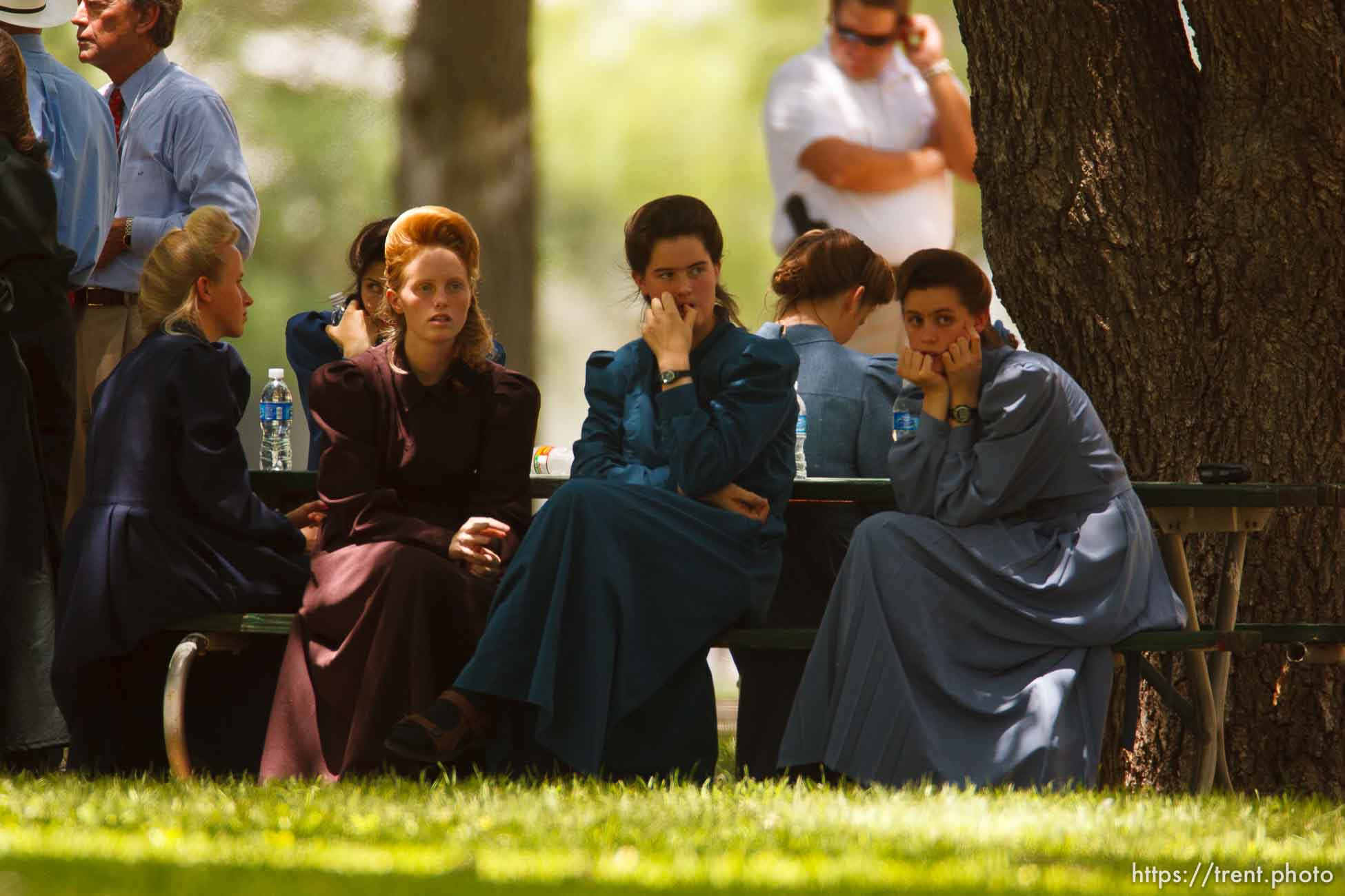 Eldorado - at the Schleicher County Courthouse Tuesday, July 22, 2008, where a grand jury met to hear evidence of possible crimes involving FLDS church members from the YFZ ranch.