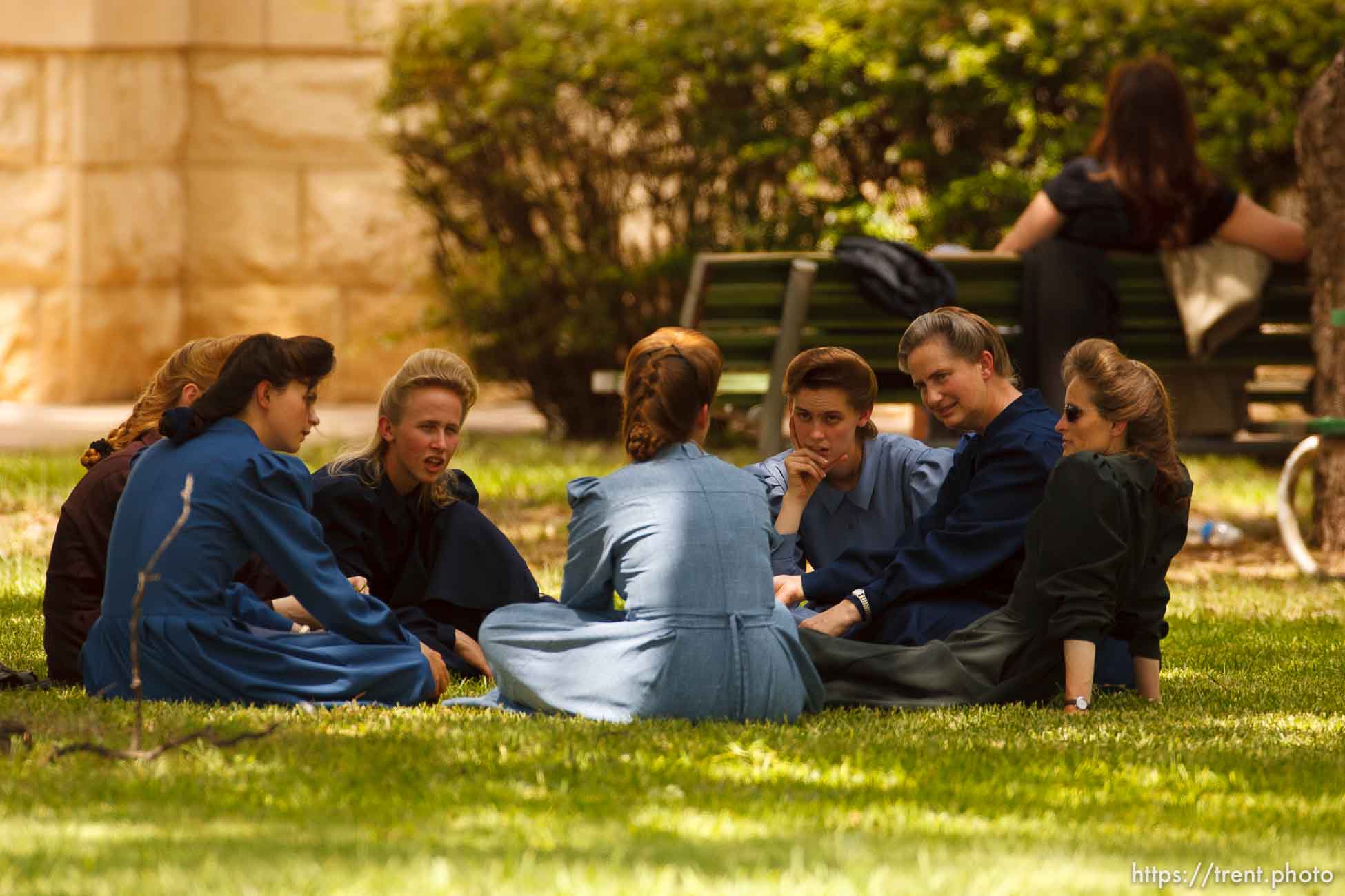 Eldorado - at the Schleicher County Courthouse Tuesday, July 22, 2008, where a grand jury met to hear evidence of possible crimes involving FLDS church members from the YFZ ranch.