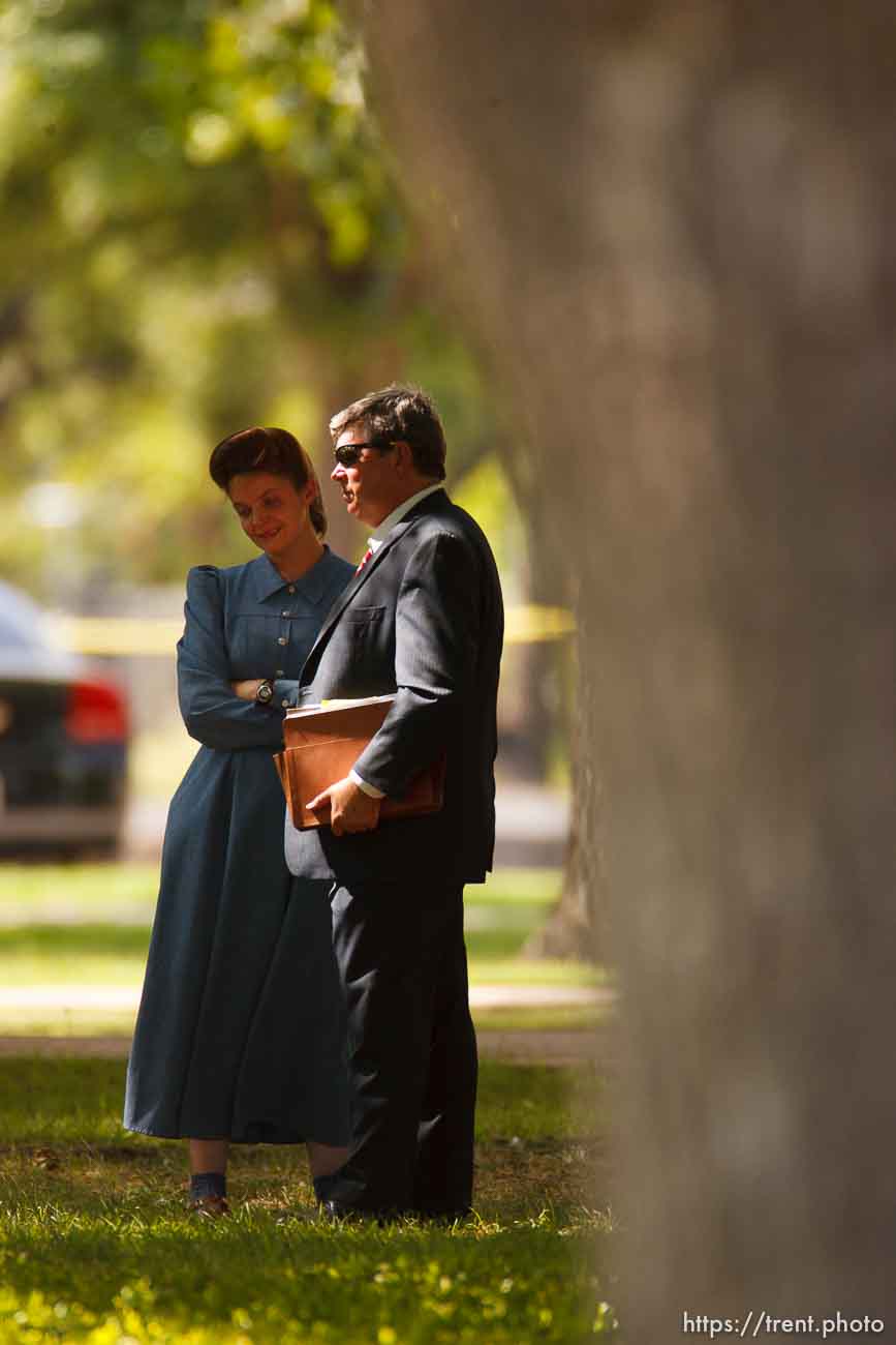 Eldorado - at the Schleicher County Courthouse Tuesday, July 22, 2008, where a grand jury met to hear evidence of possible crimes involving FLDS church members from the YFZ ranch.