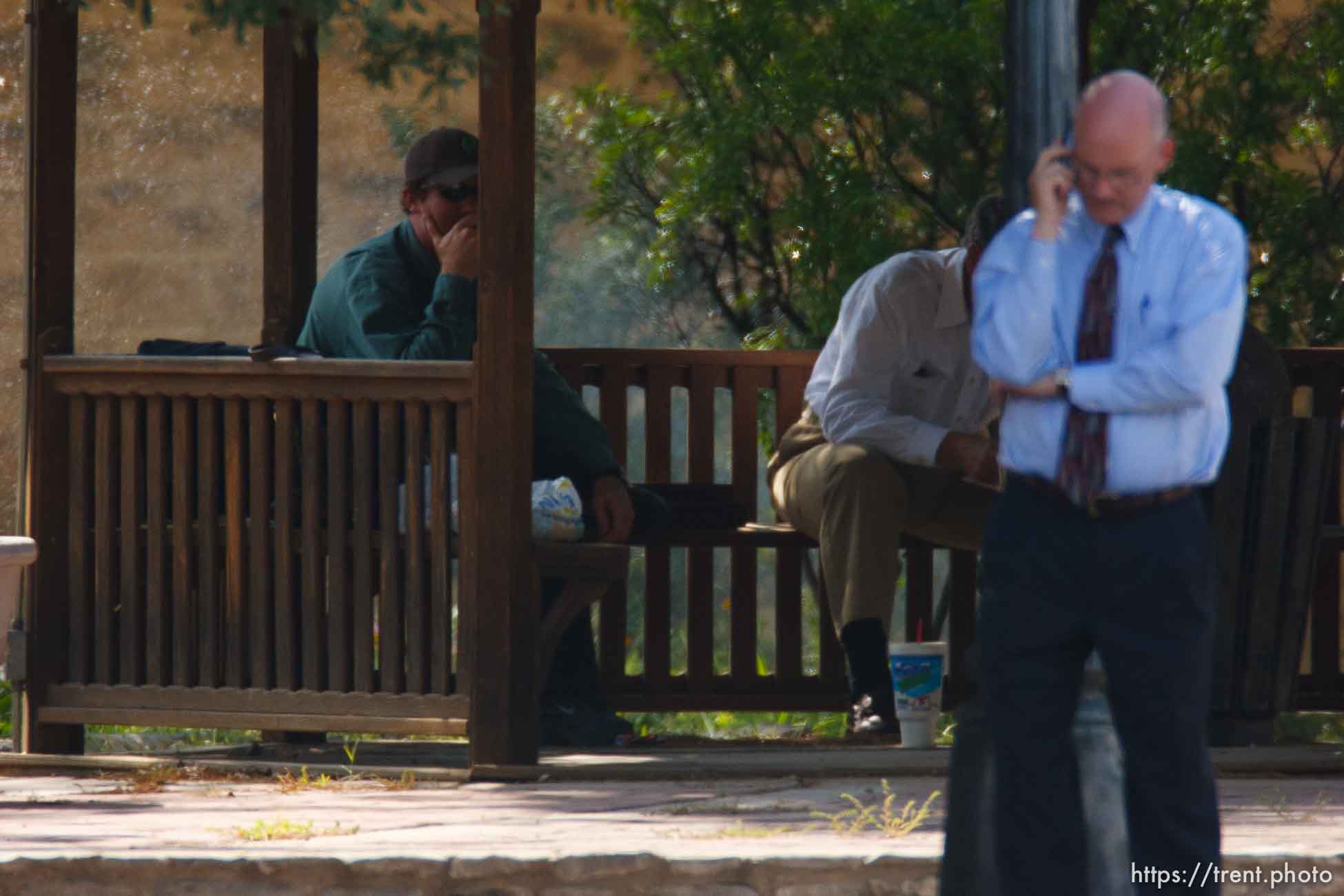 Eldorado - at the Schleicher County Courthouse Tuesday, July 22, 2008, where a grand jury met to hear evidence of possible crimes involving FLDS church members from the YFZ ranch.