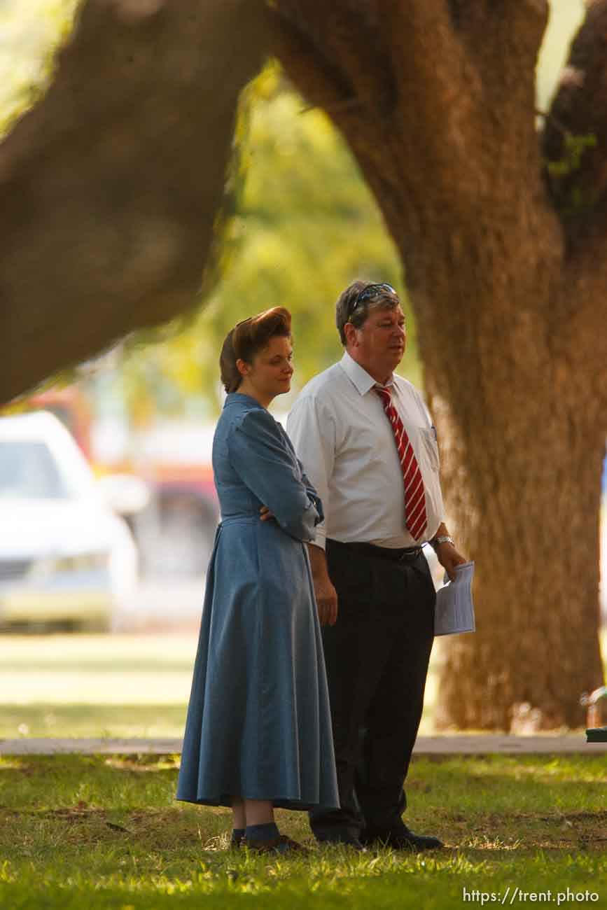 Eldorado - at the Schleicher County Courthouse Tuesday, July 22, 2008, where a grand jury met to hear evidence of possible crimes involving FLDS church members from the YFZ ranch.