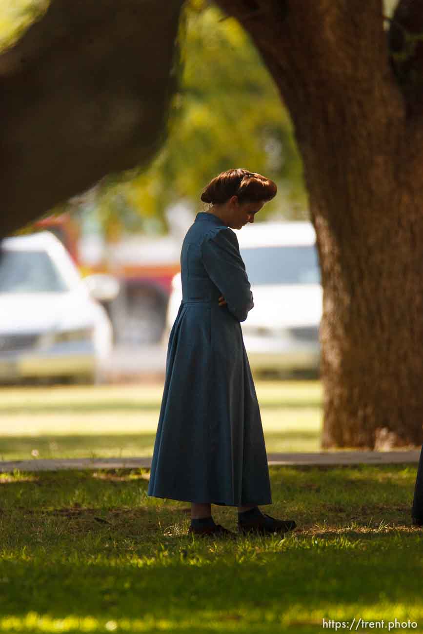 Eldorado - at the Schleicher County Courthouse Tuesday, July 22, 2008, where a grand jury met to hear evidence of possible crimes involving FLDS church members from the YFZ ranch.